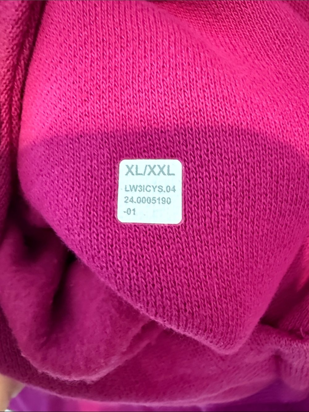 Lululemon Scuba Oversized Funnel Neck Half Zip Long Magenta Smoke XL/XXL - Picture 5 of 7